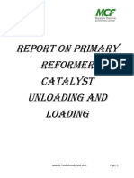 Report On Primary Reformer Catalyst Unloading and Loading