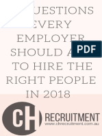 10 Questions Every Employer Should Ask To Hire The Right People IN 2018