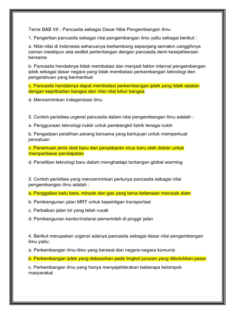 Kumpulan Soal Bab Vii Kelas 1 36