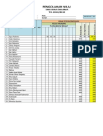 Data Pengolahan Penilaian Kelas XI 2014