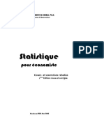 Statistique Pour Economiste Cours Et Exe PDF