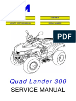 SYM QUADLANDER 300 Service Manual PDF