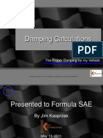 FSAE Damping Calculations Seminar