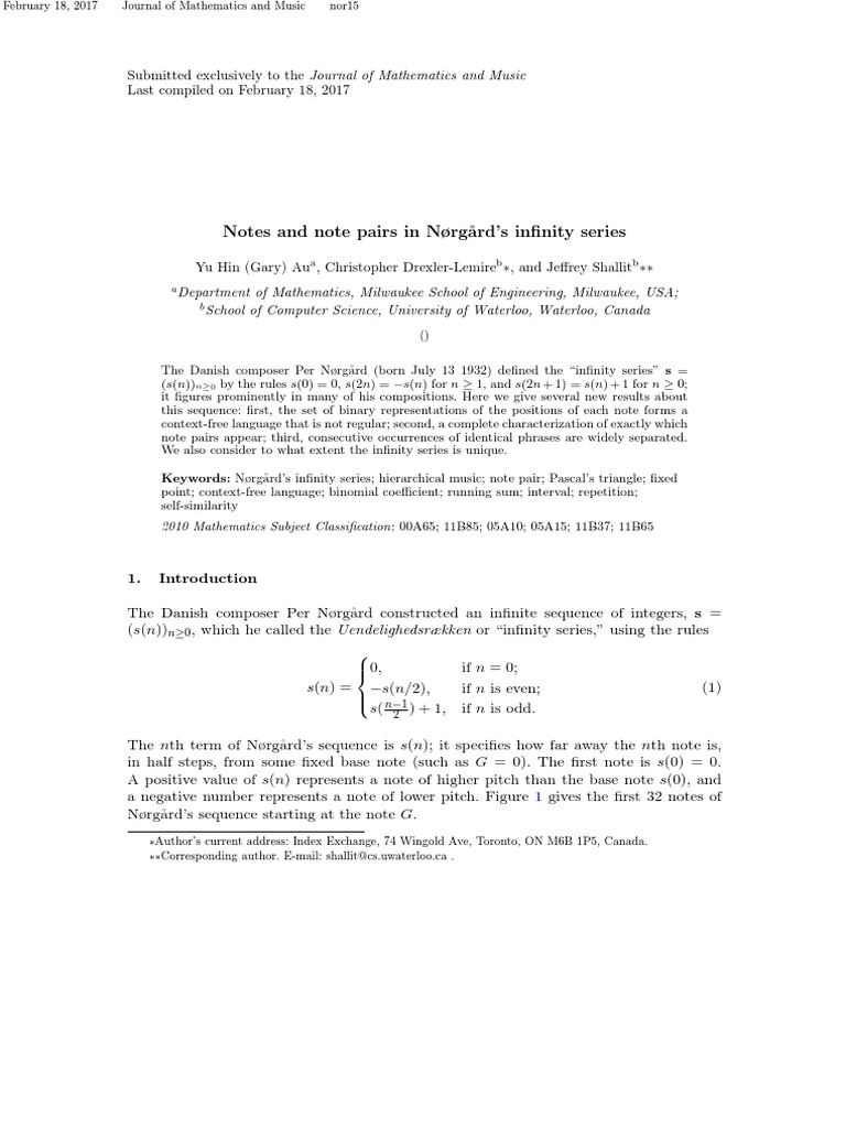 Per Norgard | PDF | Sequence | Formalism (Deductive)