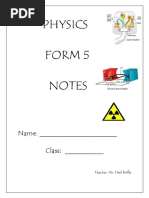 Physics Form 5 Notes PDF