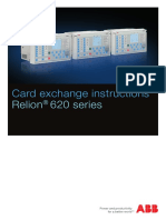 Card Exchange Instructions: Relion 620 Series