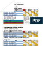 Jadwal Shift Loa Mei 2019