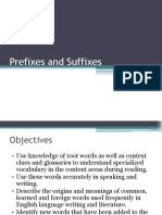 Prefixes and Suffixes PPT 1