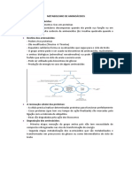 Metabolismo de Aminoácidos