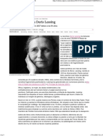 Muere La Escritora Doris Lessing - Cultura - EL PAÍS