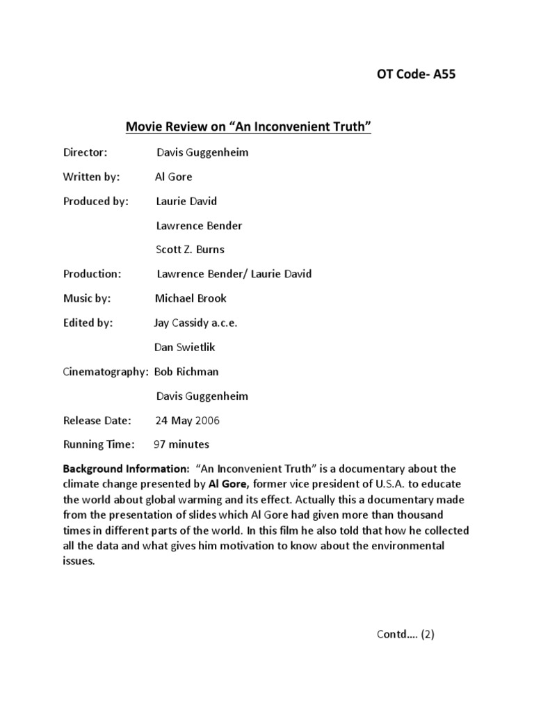 The Inconvenient Truth with Professor