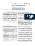 Damping Torque Estimation and Oscillatory Stability Margin Prediction