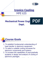 Electronics Cooling: Mechanical Power Engineering Dept