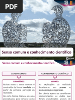 Senso Comum Conhecimento Cientifico
