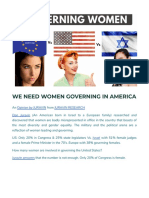 We Need More Governing Women in America - Don Karl Juravin Reviews