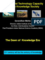 Science and Technology Capacity and The Knowledge Society: Goverdhan Mehta