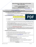 Louisiana Department of Public Safety and Corrections Office of State Police Louisiana Concealed Handgun Permit Application Packet