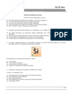 Propriedades dos elementos e Tabela Periódica