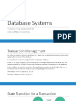 Database Systems: Transaction Management Concurrency Control