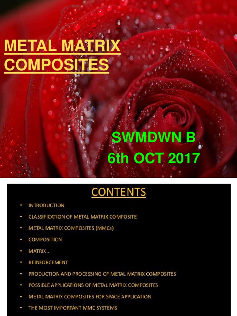 Metal Matrix Composite | PDF | Composite Material | Titanium