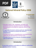 National Mineral Policy-2008