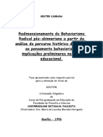 Do Pensamento Crítico Ao Behav Radical PDF