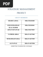 Strategic Management Project: Group Members