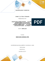 PSICOPATOLOGIA Y CONTEXTOS Unidad 1, 2 y 3: Paso 4 - Evaluación