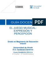 El Juego Musical. Expresión y Percepción PDF