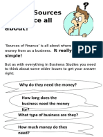 What Is Sources of Finance All About