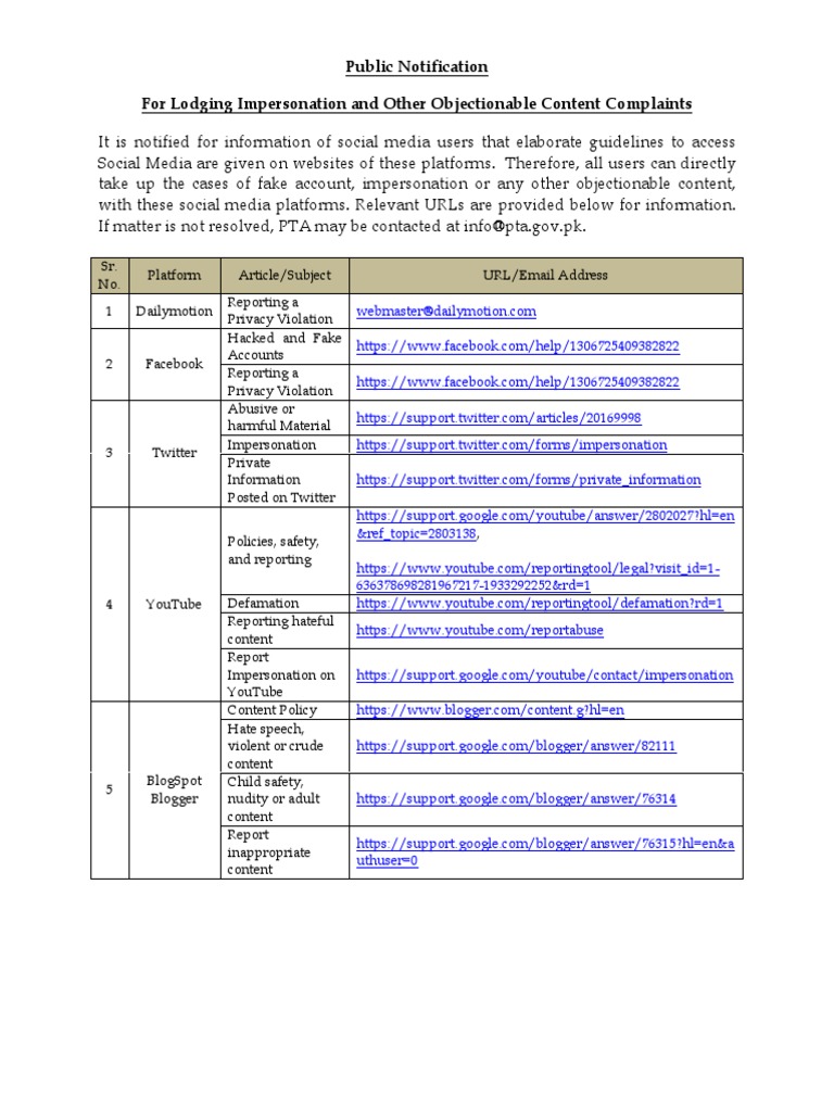 Public Notification | PDF | Social Media | Popular Culture & Media Studies