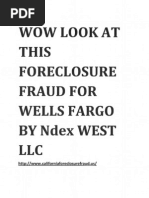 Ndex West Foreclosure Fraud