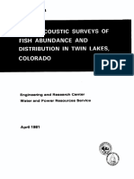 Fish Abundance Survey of Twin Lakes