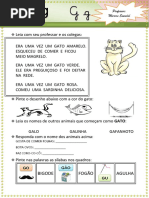 Interpretacao de Texto o Palhaco Caolho 3º Ou 4º Ano | PDF | Carreira e ...