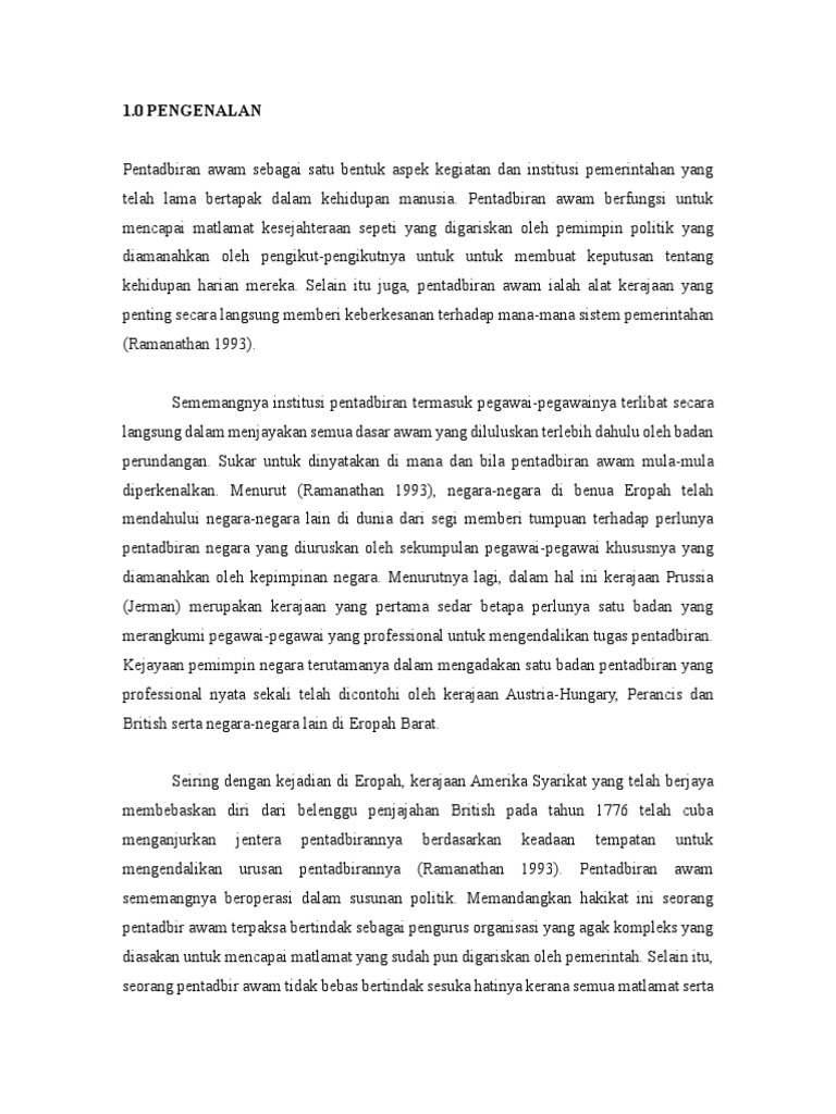 Etika Pentadbiran Awam Pdf