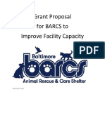 Grant Proposal For BARCS To Improve Facility Capacity