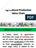 Agricultural Production Value Chain