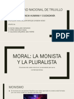 Moral Monista y Moral Pluralista