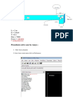 L 2 M E 210e9 V 0.3 Den 7860 Force : Procedures Solve Case by Ansys