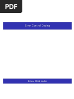 Error Control Coding