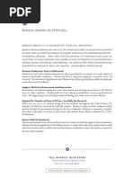 Download Barack Obama on Stem Cells by Barack Obama SN4107331 doc pdf