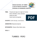 Proyectos de Riego en La Región de Tumbes