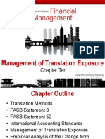 Chapter Ten: Management of Translation Exposure