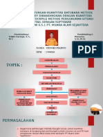 ANALISIS PERHITUNGAN KUANTITAS BATUBARA