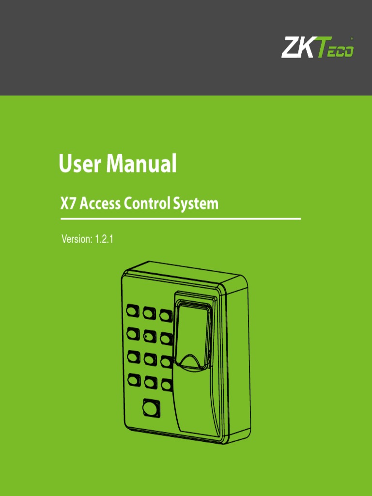 X6 Access Control System User Manual EU PDF Access Control