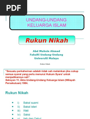 1103 Rukun Nikah Pdf