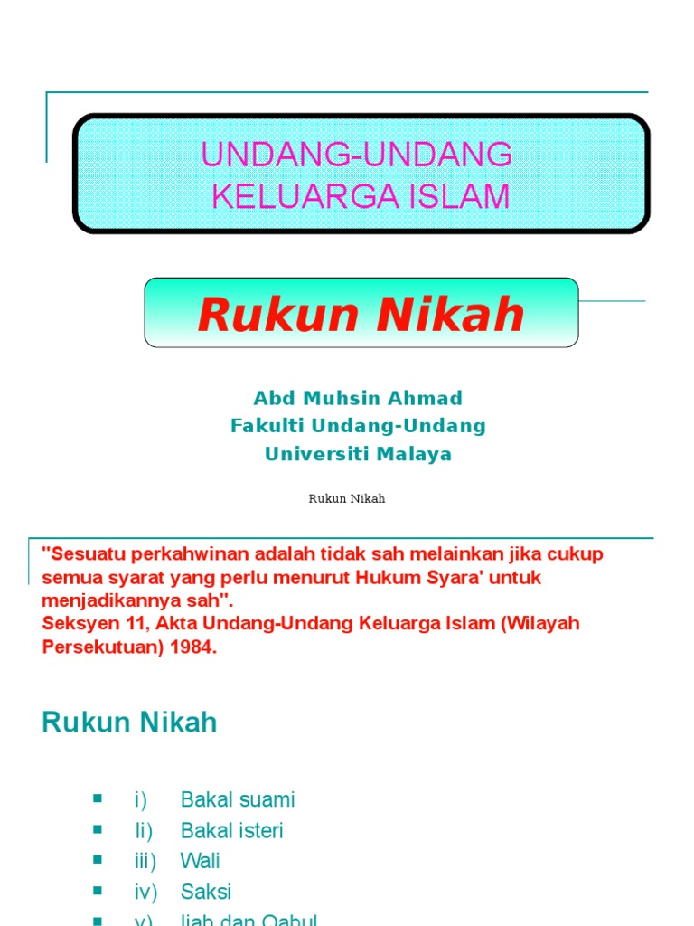 1103 Rukun Nikah Pdf