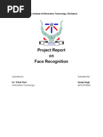 Project Report Face Recognition PCA