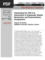 Interpreting The 1954 U.S. Intervention in Guatemala: Realist, Revisionist, and Postrevisionist Perspectives