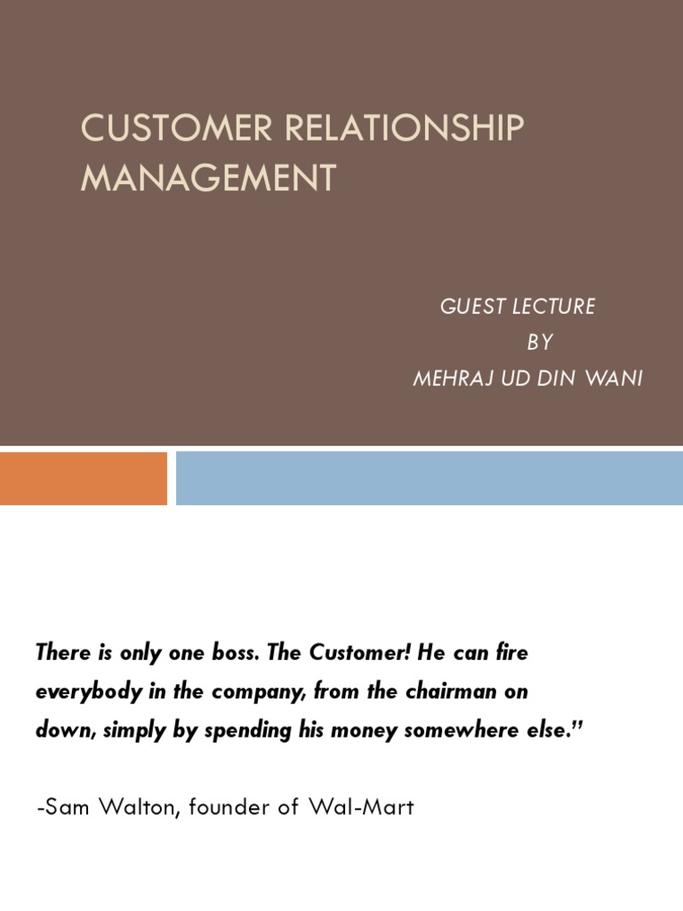 Effective Customer Relationship Management | PDF | Retail | Business ...